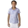 ADIDAS Girls Fashion Print Short Sleeve Polo