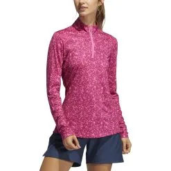 ADIDAS Women's AEROREADY UV50 Printed Long Sleeve -Shoes Sales Store adidas womens aeroready uv50 printed long sleeve screaming pink wild pink 01 71792.1633102934