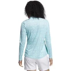 ADIDAS Women's AEROREADY UV50 Printed Long Sleeve -Shoes Sales Store adidas womens aeroready uv50 printed long sleeve white acid mint 02 92060.1633102934