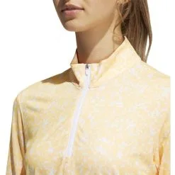 ADIDAS Women's AEROREADY UV50 Printed Long Sleeve -Shoes Sales Store adidas womens aeroready uv50 printed long sleeve white acid orange 03 57769.1633102934