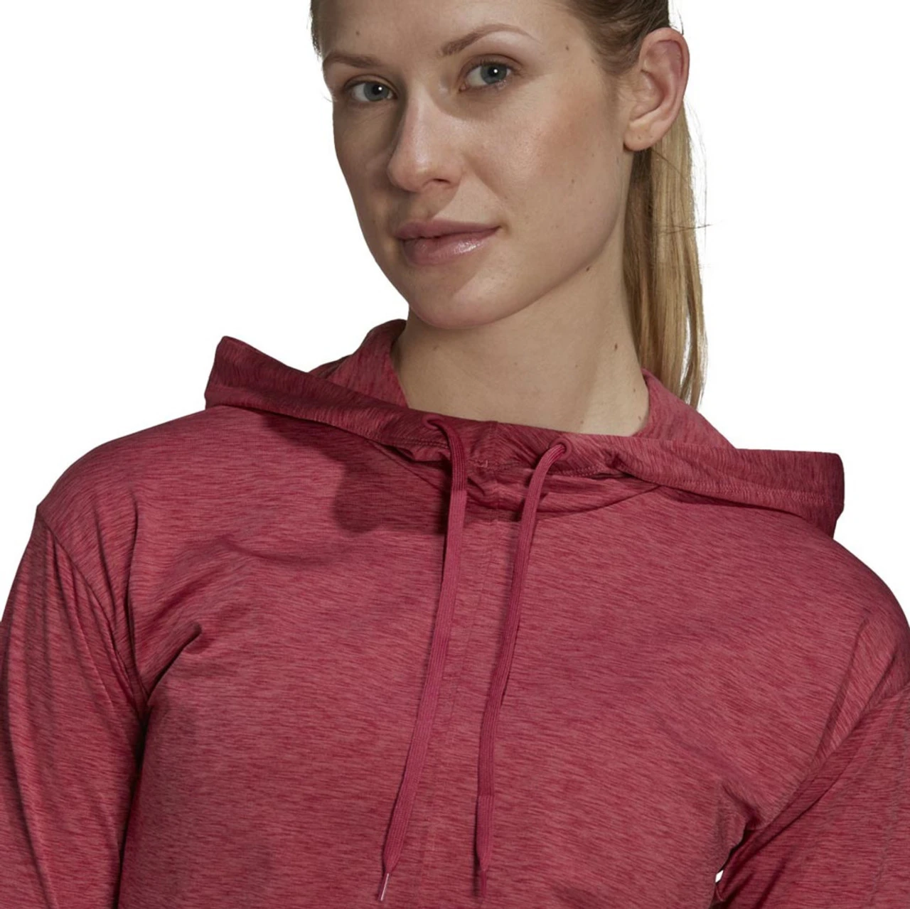 ADIDAS Women's Essentials Heathered Hoodie 8 ADIDAS Women's Essentials Heathered Hoodie - Image 8
