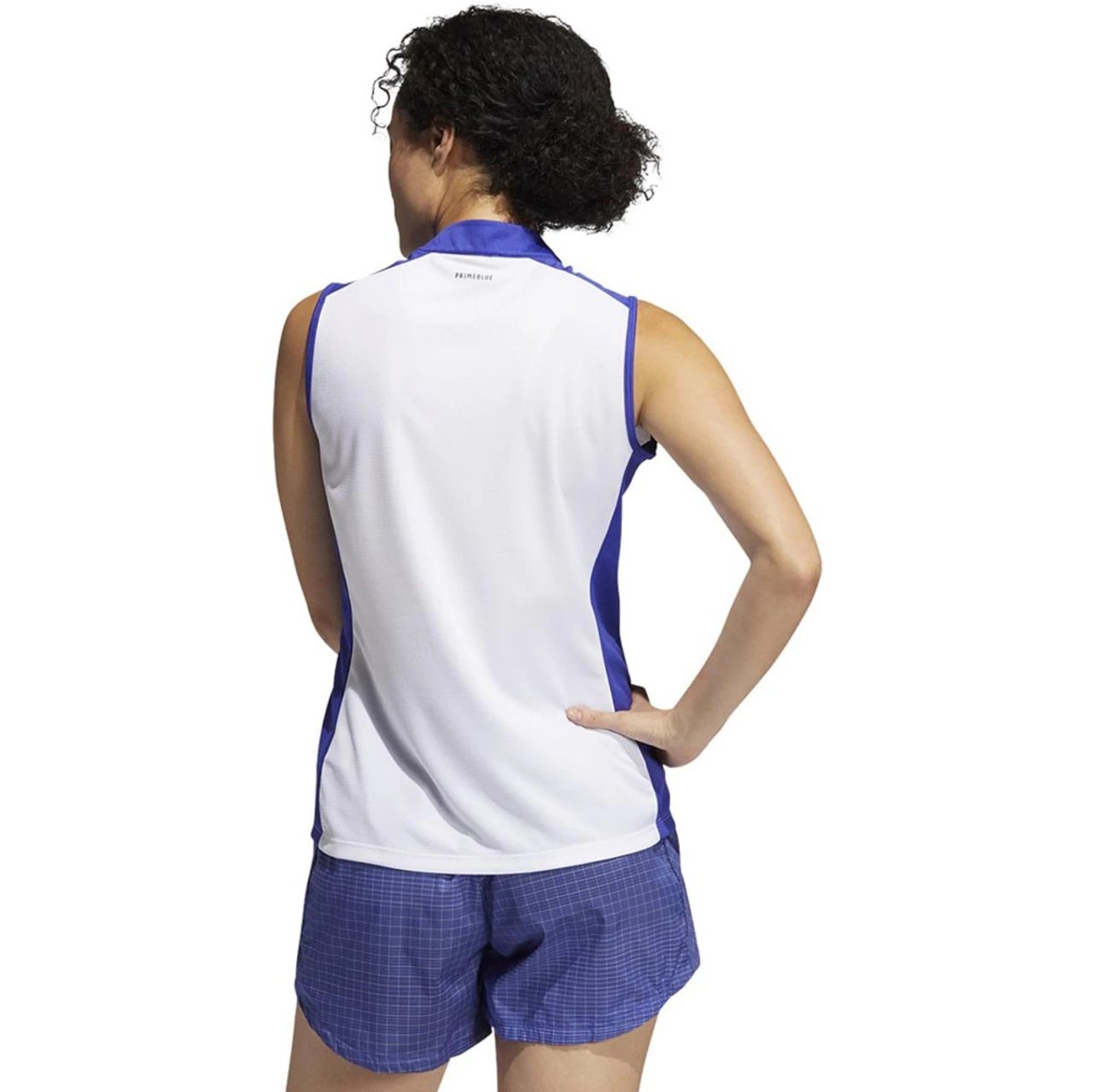 ADIDAS Women's Primeblue Colorblock Racerback Polo 2 ADIDAS Women's Primeblue Colorblock Racerback Polo - Image 2