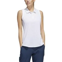 ADIDAS Women's Primeblue Ottoman Stripe Sleeveless Polo 18 ADIDAS Women's Primeblue Ottoman Stripe Sleeveless Polo -Shoes Sales Store adidas womens primeblue ottoman stripe sleeveless polo white 01 81293.1647972767