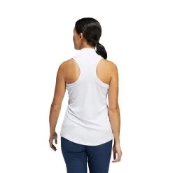 ADIDAS Women's Racerback Sleeveless Polo -Shoes Sales Store adidas womens racerback sleeveless polo white 03 09544.1676591800