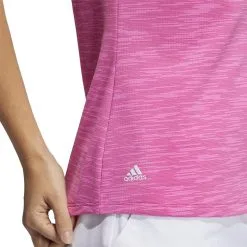 ADIDAS Women's Spacedye Sleeveless Polo -Shoes Sales Store adidas womens spacedye sleeveless polo screaming pink wild pink 03 74407.1631905890