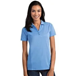 Antigua Women's Tribute Polo -Shoes Sales Store antigua womens tribute polo columbia blue 01 83304.1653919109