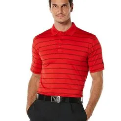 Callaway Ventilated Stripe Polo - Previous Season Style -Shoes Sales Store callaway ventilated stripe polo previous season style tango red 01 04136.1632428509