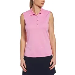 Callaway Women's Solid Knit Sleeveless Polo -Shoes Sales Store callaway womens solid knit sleeveless polo pink sunset 01 89956.1656597778