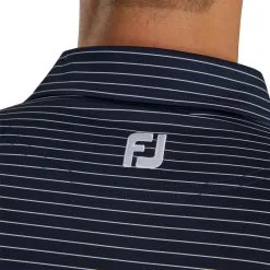 FootJoy Lisle Classic Pencil Stripe Polo -Shoes Sales Store footjoy lisle classic pencil stripe polo navy white 03 37890.1673900837