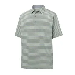 FootJoy Lisle Classic Stripe Self Collar Polo -Shoes Sales Store footjoy lisle classic stripe self collar polo heather grey 01 61452.1632337616