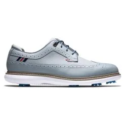 FootJoy Men's Traditions Golf Shoes -Shoes Sales Store footjoy traditions golf shoes gray navy red 01 08532.1668608837