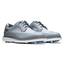 FootJoy Men's Traditions Golf Shoes -Shoes Sales Store footjoy traditions golf shoes gray navy red 05 34603.1636977357