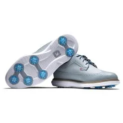 FootJoy Men's Traditions Golf Shoes -Shoes Sales Store footjoy traditions golf shoes gray navy red 06 13581.1668608808