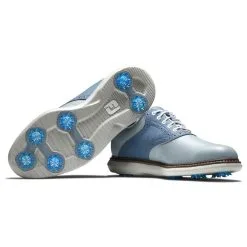 FootJoy Men's Traditions Golf Shoes -Shoes Sales Store footjoy traditions golf shoes gray white blue 06 87808.1668608836