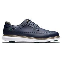 FootJoy Men's Traditions Golf Shoes -Shoes Sales Store footjoy traditions golf shoes navy green 01 33777.1668608806