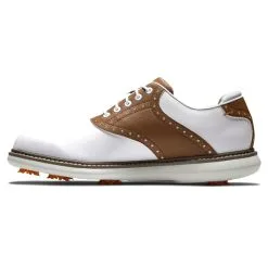 FootJoy Men's Traditions Golf Shoes -Shoes Sales Store footjoy traditions golf shoes white brown gray 02 76759.1668608807