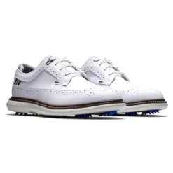FootJoy Men's Traditions Golf Shoes -Shoes Sales Store footjoy traditions golf shoes white gray navy 05 41462.1636977356