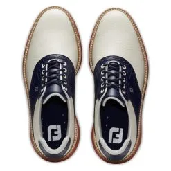 FootJoy Men's Traditions Spikeless Golf Shoes -Shoes Sales Store footjoy traditions spikeless golf shoes tan navy 03 21195.1678140727