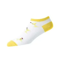 FootJoy Women's ComfortSof Low Cut Martini Print Fashion Sock -Shoes Sales Store footjoy womens comfortsof low cut martini print fashion sock white yellow 01 61097.1671653580
