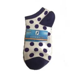 FootJoy Women's ComfortSof Low Cut Polka Dot Print Fashion Sock 10 FootJoy Women's ComfortSof Low Cut Polka Dot Print Fashion Sock -Shoes Sales Store footjoy womens comfortsof low cut polka dot print fashion sock white purple 01 77250.1671654816