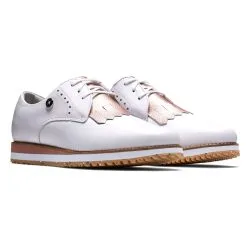 FootJoy Women's FJ Sport Retro Golf Shoes - Previous Season Style -Shoes Sales Store footjoy womens fj sport retro golf shoes white pink 05 17688.1657651449