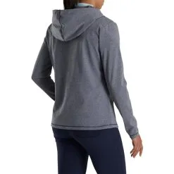 FootJoy Women's Full-Zip Hoodie -Shoes Sales Store footjoy womens full zip hoodie navy heather 03 94473.1676593617