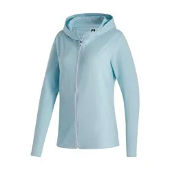 FootJoy Women's Full-Zip Hoodie -Shoes Sales Store footjoy womens full zip hoodie sky heather 01 18040.1676590956