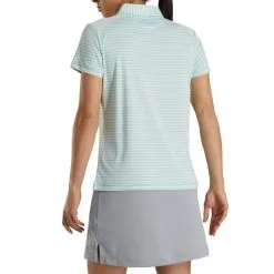 FootJoy Women's Heather Stripe Polo -Shoes Sales Store footjoy womens heather stripe polo aquamarine 03 33072.1631901194