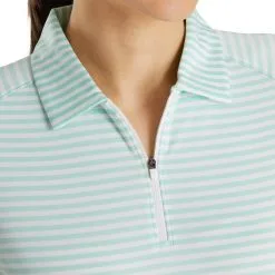 FootJoy Women's Heather Stripe Polo -Shoes Sales Store footjoy womens heather stripe polo aquamarine 04 10264.1631901195