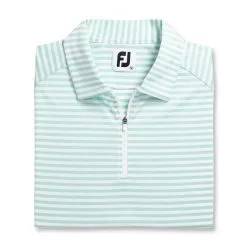FootJoy Women's Heather Stripe Polo -Shoes Sales Store footjoy womens heather stripe polo aquamarine 05 94232.1631901194