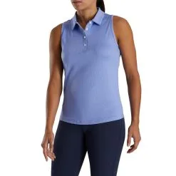FootJoy Women's Ribbed Sleeveless Polo -Shoes Sales Store footjoy womens ribbed sleeveless polo violet 02 13119.1676593597