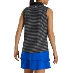 FootJoy Women's Sleeveless Pinstripe Polo -Shoes Sales Store footjoy womens sleeveless pinstripe polo black 03 72982.1633122943