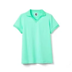 FootJoy Women's Stretch Lisle End On End Open Collar Polo -Shoes Sales Store footjoy womens stretch lisle end on end open collar polo spearmint 01 36663.1633379496