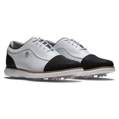 FootJoy Women's Traditions Golf Shoes -Shoes Sales Store footjoy womens traditions golf shoes white black 05 78742.1669393043