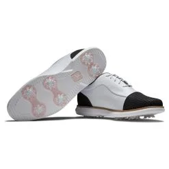 FootJoy Women's Traditions Golf Shoes -Shoes Sales Store footjoy womens traditions golf shoes white black 06 36748.1669393186