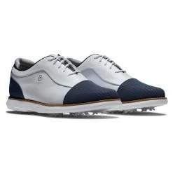 FootJoy Women's Traditions Golf Shoes -Shoes Sales Store footjoy womens traditions golf shoes white navy 05 94960.1669393281