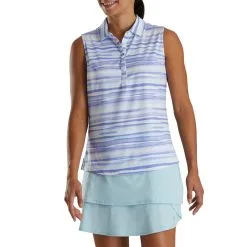 FootJoy Women's Watercolor Sleeveless Polo -Shoes Sales Store footjoy womens watercolor sleeveless polo violet 01 08451.1673904485