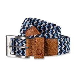 FootJoy Woven Belt -Shoes Sales Store footjoy woven belt navy light blue white 01 91938.1635363456