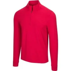 Greg Norman Heathered 1/4 Zip Mock -Shoes Sales Store greg norman heathered 1 4 zip mock british red heather 01 25359.1632774996
