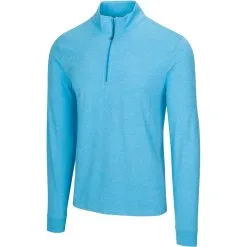 Greg Norman Heathered 1/4 Zip Mock -Shoes Sales Store greg norman heathered 1 4 zip mock riviera blue heather 01 18533.1632775036