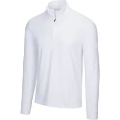 Greg Norman Heathered 1/4 Zip Mock -Shoes Sales Store greg norman heathered 1 4 zip mock white 01 42486.1632774996