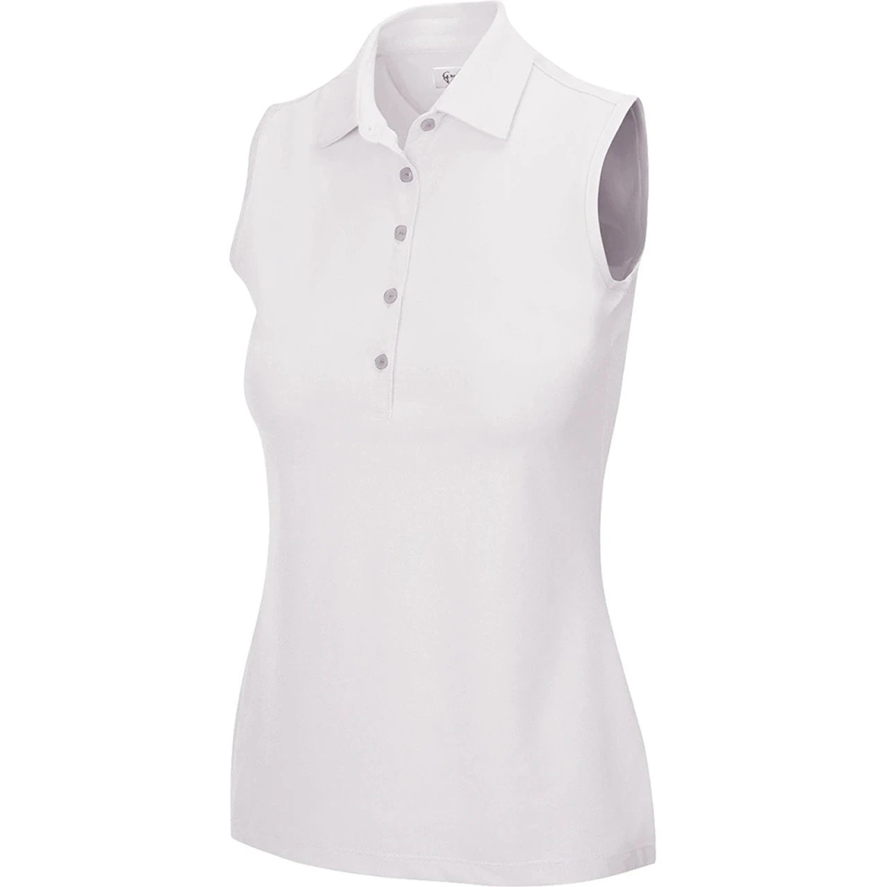 Greg Norman Women's Freedom Micro Pique Sleeveless Polo 8 Greg Norman Women's Freedom Micro Pique Sleeveless Polo - Image 8