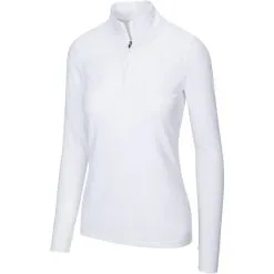 Greg Norman Women's Peached Heather 1/4 Zip -Shoes Sales Store greg norman womens peached heather 1 4 zip white 01 1 49475.1633111169