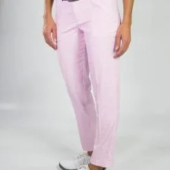 Jofit Belted Cropped Pants - Bloom Check