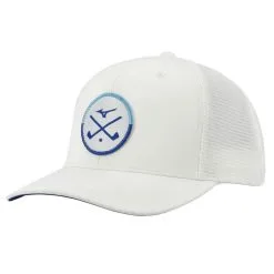 Mizuno Crossed Clubs Meshback Hat -Shoes Sales Store mizuno crossed clubs meshback hat white 01 79604.1673904183