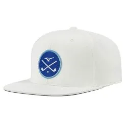 Mizuno Crossed Clubs Snapback Hat -Shoes Sales Store mizuno crossed clubs snapback hat white 01 45000.1673903341