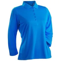 Nancy Lopez Luster 3/4 Sleeve Polo -Shoes Sales Store nancy lopez luster 3 4 sleeve polo blue bird 01 35023.1633540841