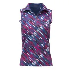 Nancy Lopez Rhythm Sleeveless Polo -Shoes Sales Store nancy lopez rhythm sleeveless polo navy 01 50635.1648052353