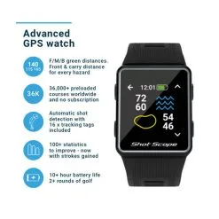 Shot Scope V3 GPS Watch -Shoes Sales Store shot scope v3 gps watch black 03 22899.1671651765