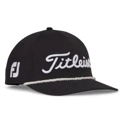 Titleist Tour Rope Hat -Shoes Sales Store titleist tour rope hat black white 02 62329.1676598345